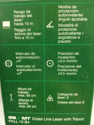 Nivel Laser PARKSIDE Líneas Cruzadas 