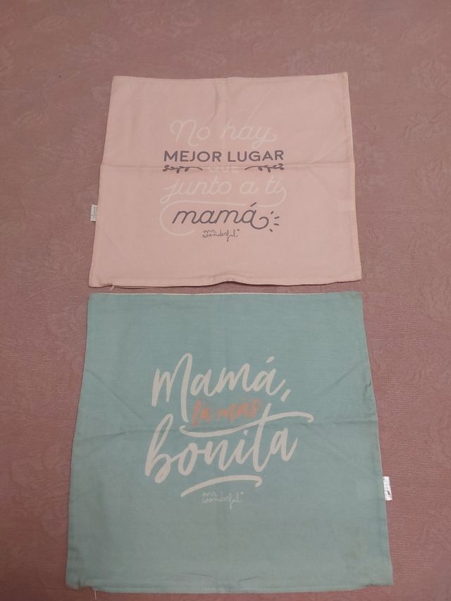 2 Fundas Cojín Mr. Wonderful