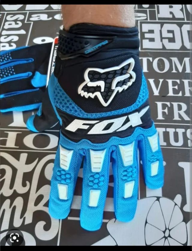Guantes Fox Dirtpaw Azul enduro bici moto quad