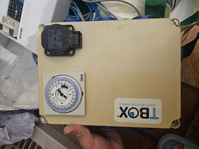 Cuadro eléctrico cultivo con cableado