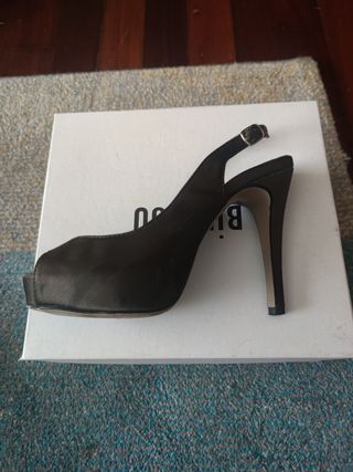 Bibi Lou Peep Toe Bronce