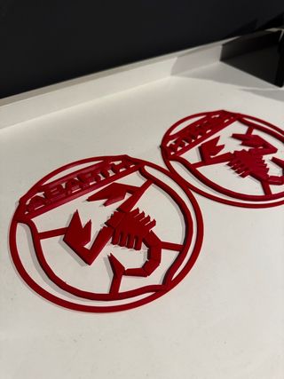Embellecedor Altavoz Abarth Rojo