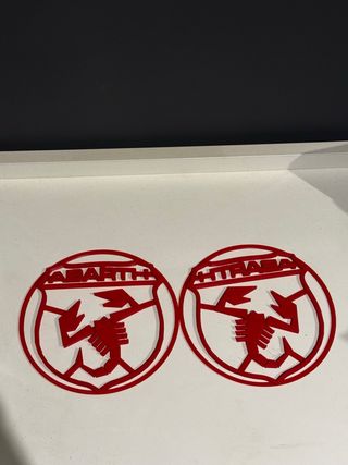 Embellecedor Altavoz Abarth Rojo