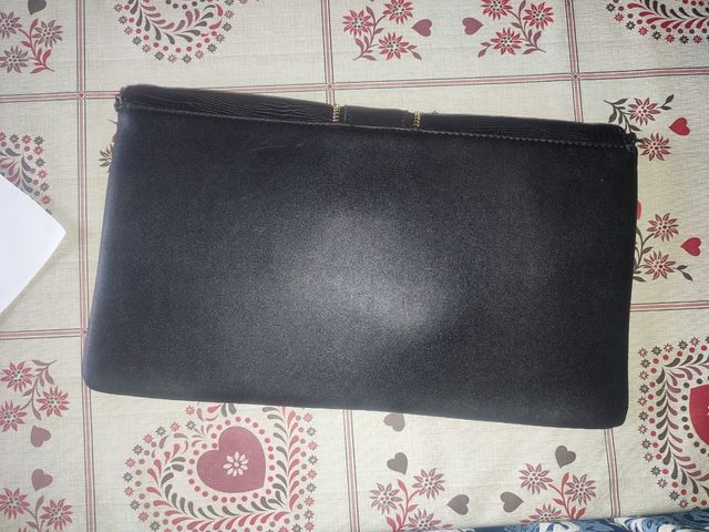 Borsa elegante donna vintage nera e oro