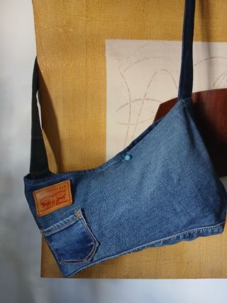 Bolso hecho a mano  de tela vaquera levis
