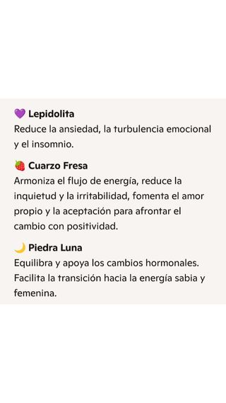 Collar Menopausia Lepidolita Cuarzo Fresa Luna