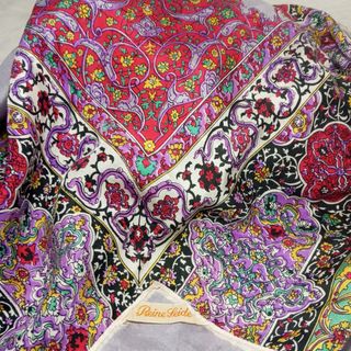 PAÑUELO SEDA ESTAMPADO INDUMENTARIA TRADICIONAL 