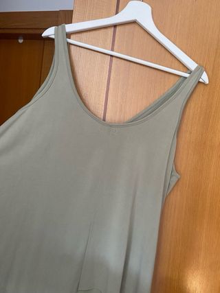 Camiseta tirantes Natura Talla XL verde oliva