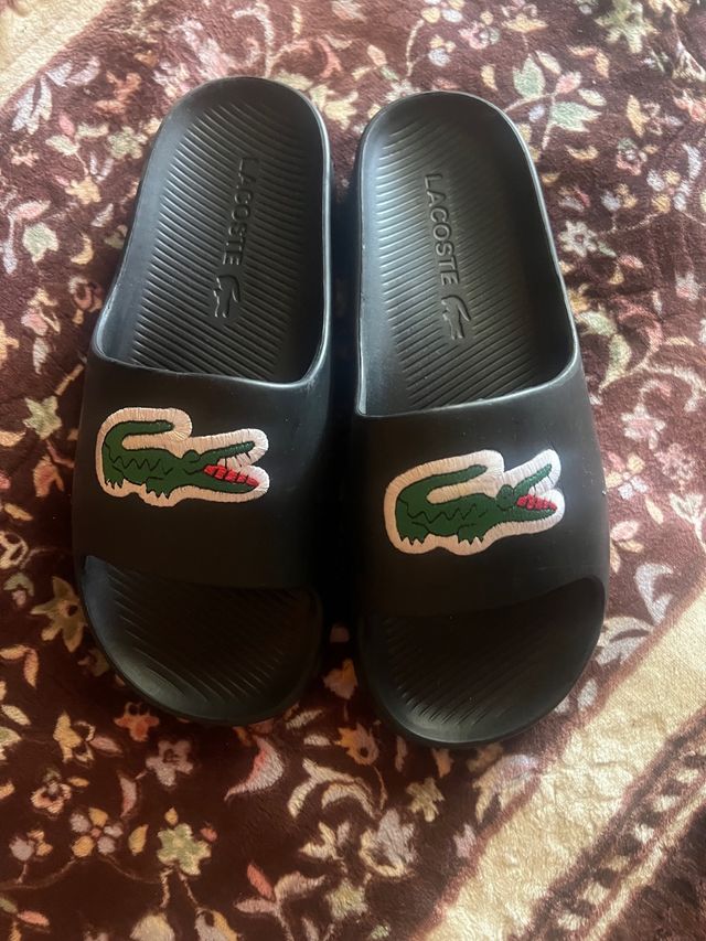 Chanclas Lacoste Negras nuevas sin estrenar