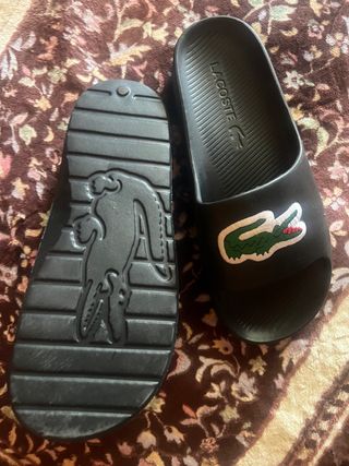 Chanclas Lacoste Negras nuevas sin estrenar