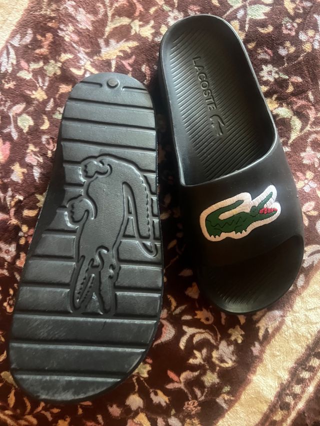 Chanclas Lacoste Negras nuevas sin estrenar