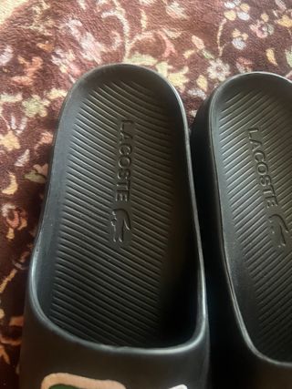Chanclas Lacoste Negras nuevas sin estrenar