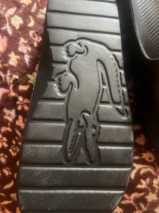 Chanclas Lacoste Negras nuevas sin estrenar