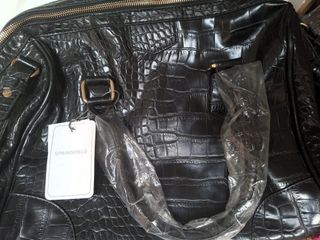 Bolso Springfield Negro Cocodrilo Nuevo