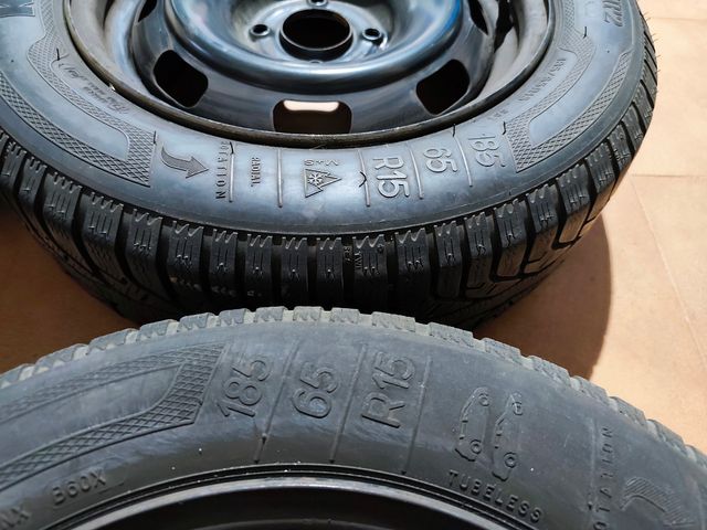 4 Neumáticos invierno con llantas Citroen/peugeot