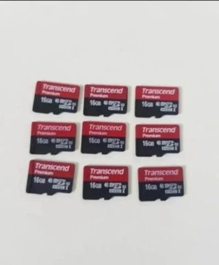 9 schede microSD Transcend Premium da 16 GB
