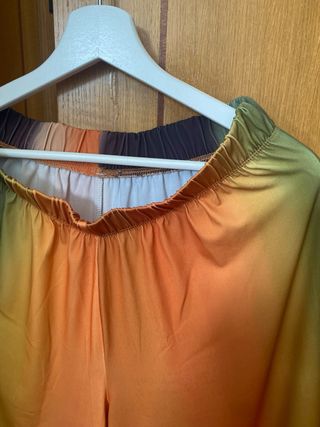 Pantalón Zara fluido degradado 