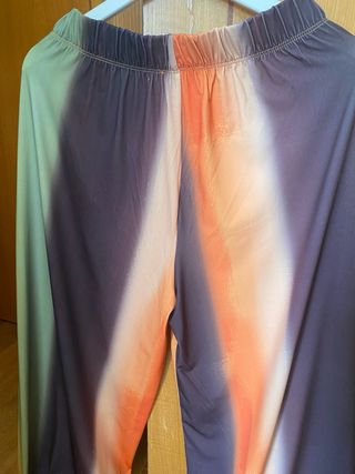 Pantalón Zara fluido degradado 