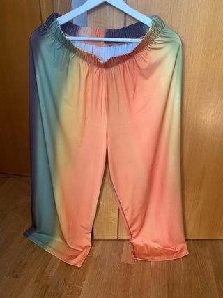 Pantalón Zara fluido degradado 