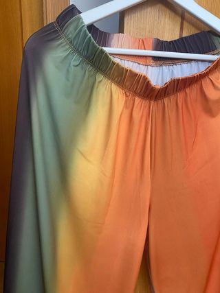 Pantalón Zara fluido degradado 