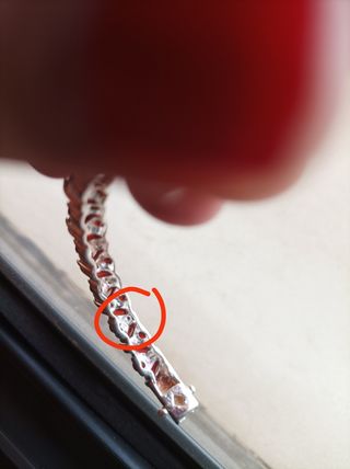 Pulsera Plata con Granates.