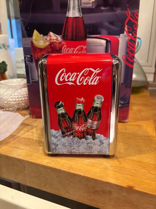Servilletero Coca-Cola Rojo Metálico