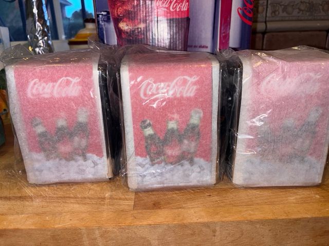 Servilletero Coca-Cola Rojo Metálico