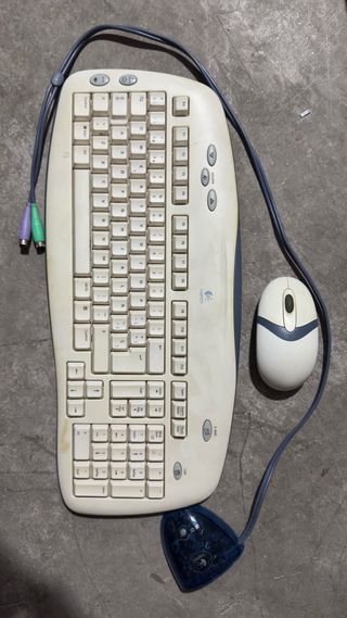 Teclado y Ratón Microsoft Retro Gris/Negro