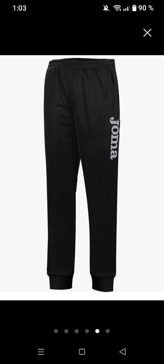 Pantalón chándal Joma negro