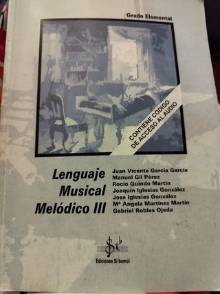 Libro Lenguaje Musical III Melódico