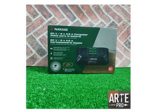 Cargador Doble Parkside 20V 2x4.5A