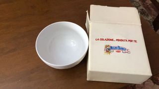 Vintage Scodella Mulino Bianco in ceramica bianca