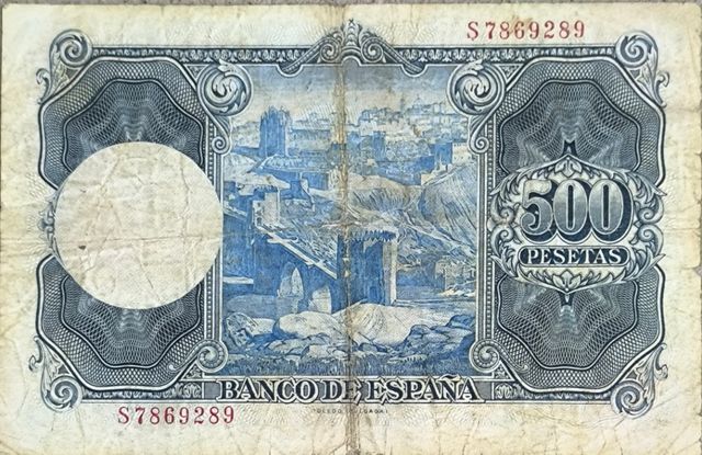Billete 500 pesetas 1954 Banco de España