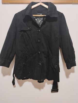 Gabardina Negra H&M