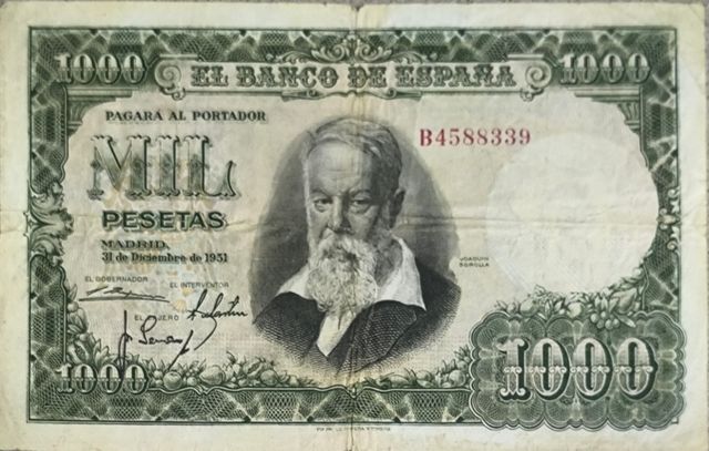 Billetes 1000 pesetas 1951