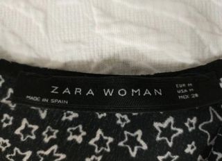 Minivestido Zara floral negro