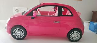 Auto rosa Barbie convertibile Fiat 500