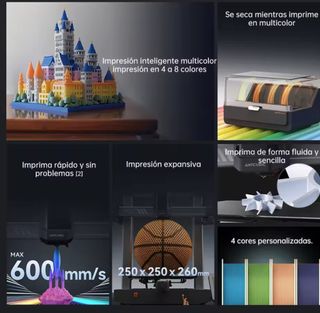 Impresora 3D Nueva sin uso 4 colores