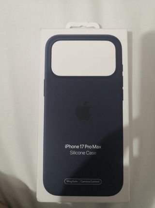 Funda iPhone 17 Pro Max Azul Silicone Apple