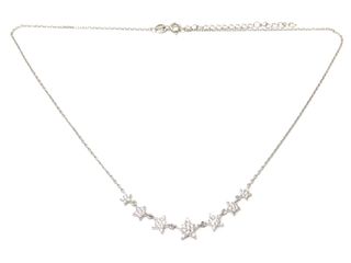 cadena plata 925mm con piedra con circonita 22cm