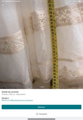 Vestido de Comunión Micol Blanco