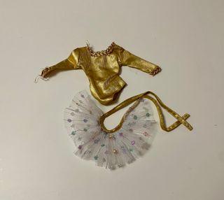 Traje bailarina  retro para muñeca tipo Barbie