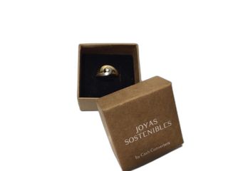 anillo oro 18k con piedra con circonita