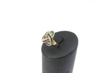 anillo oro 18k con piedra con diamante