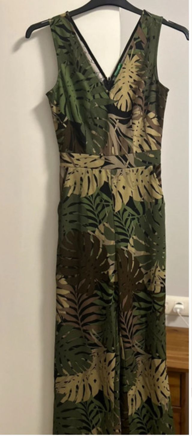 Mono estampado hojas mujer