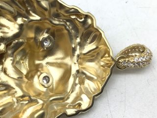 colgante oro 18k con piedra con circonita