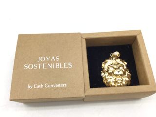 colgante oro 18k con piedra con circonita