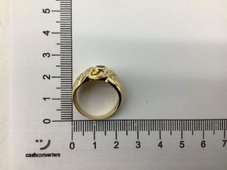 anillo oro 18k con piedra con circonita