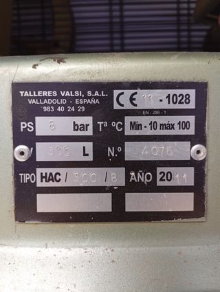 COMPRESOR DE AIRE INDUSTRIAL AÑO 2011. ABC, 230V