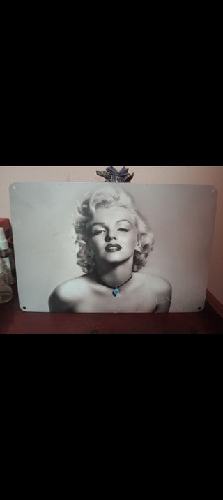 Placa decorativa Marilyn Monroe